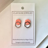 Mini Double Hexagon Studs