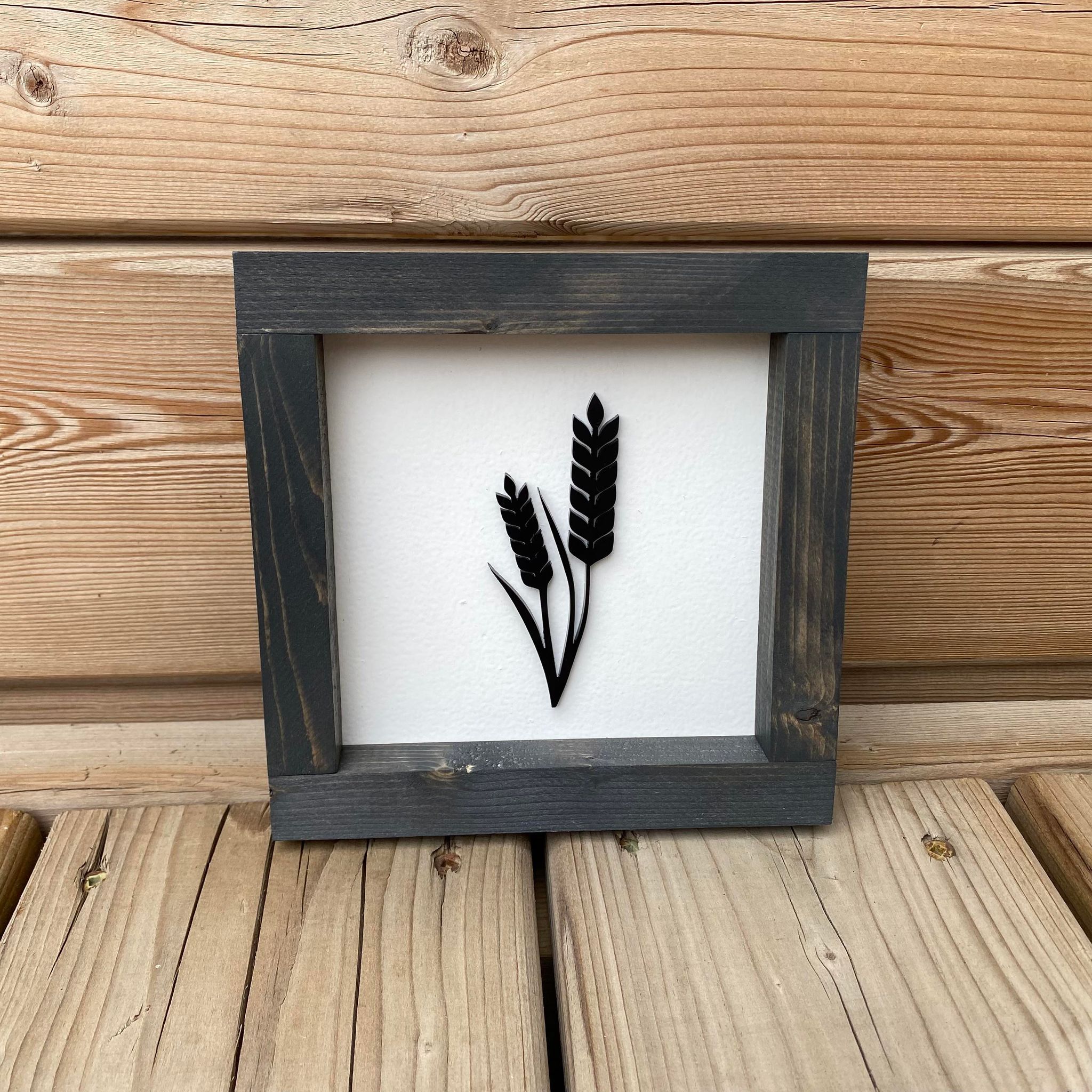 Wheat 3D Sign - 6"