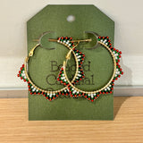 Beaded Hoops