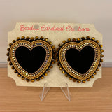 Beaded Flat Stitch Earrings