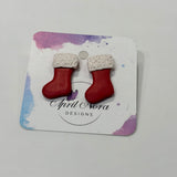 Christmas Clay Earrings