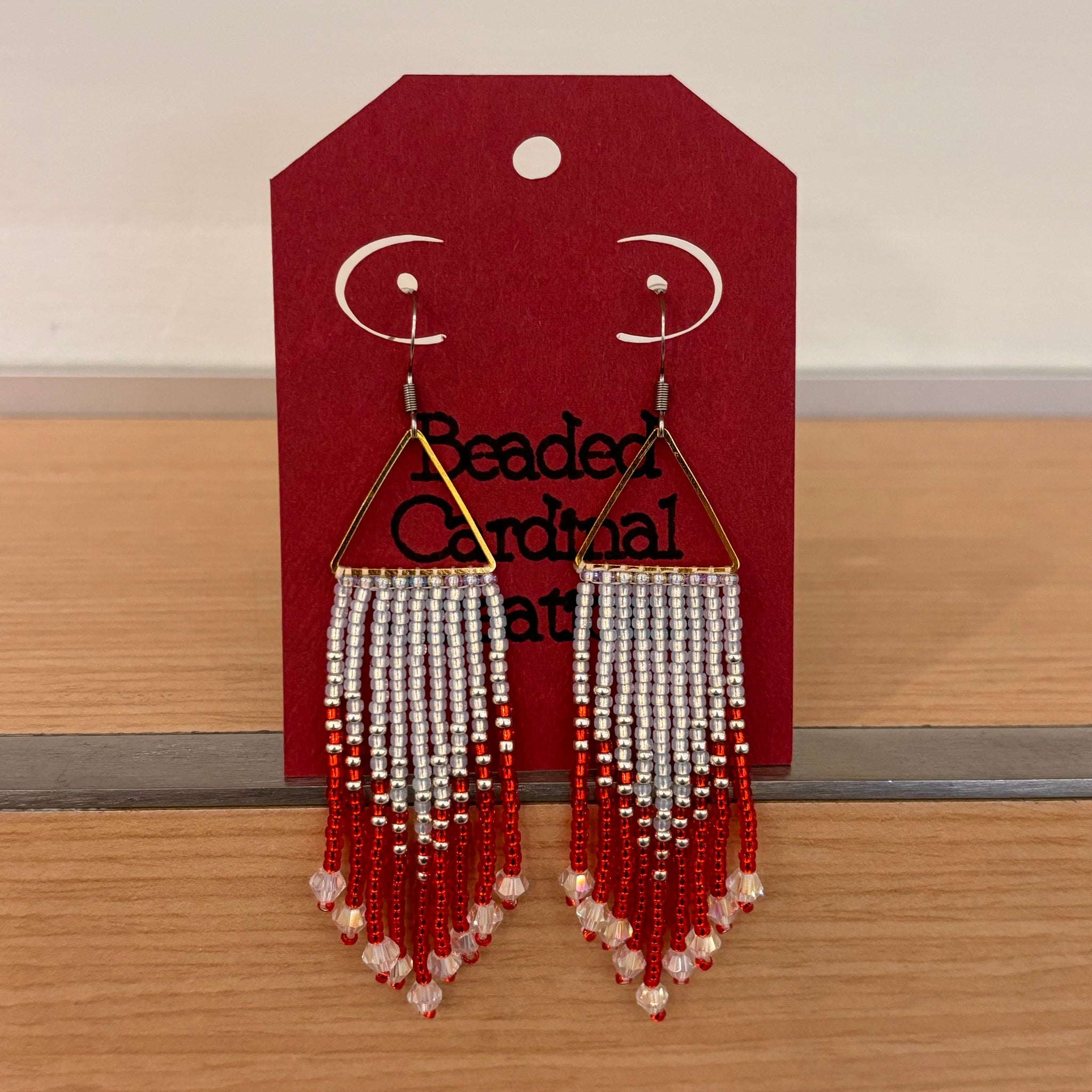 Beaded Fringe with Connector Earrings