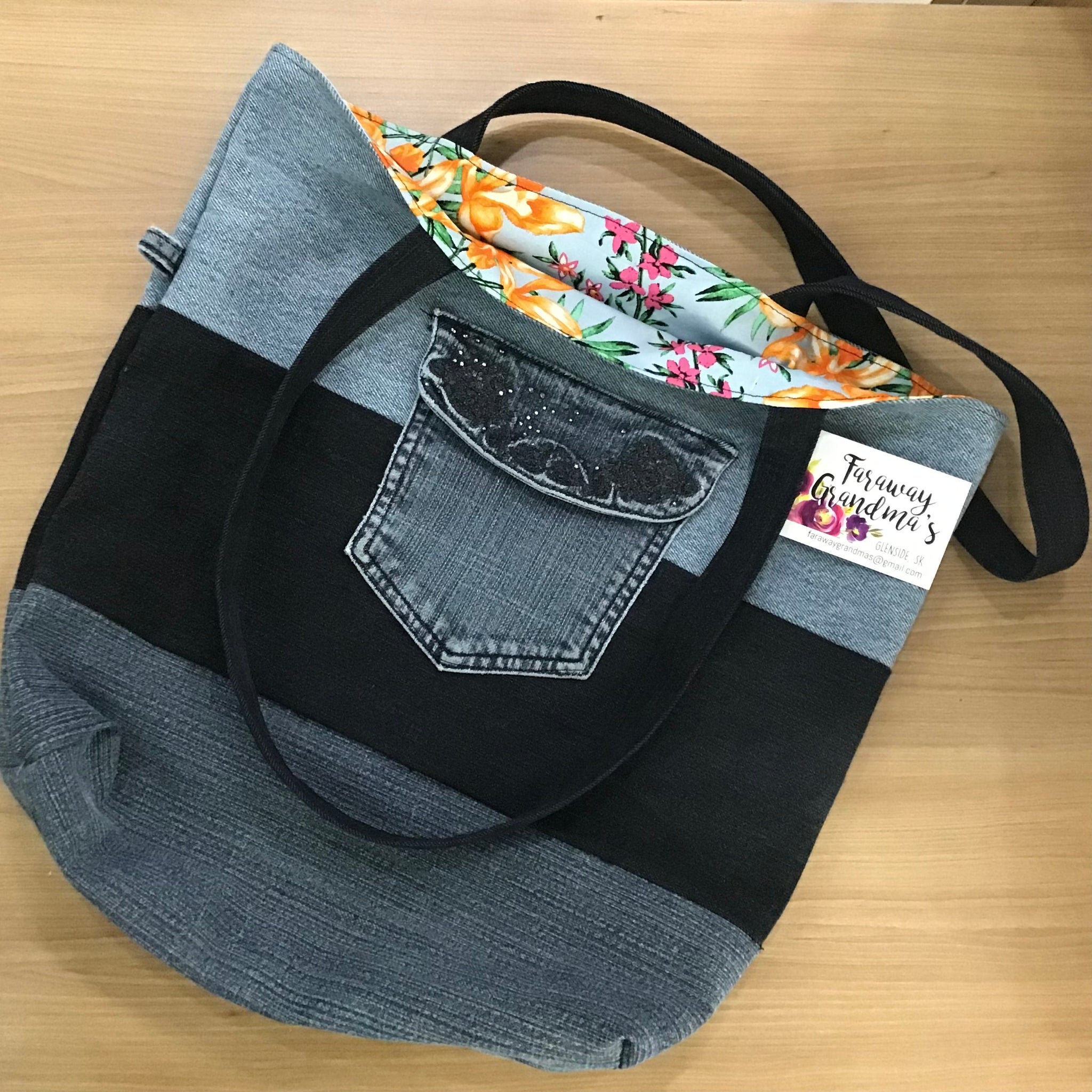 Upcycle Blue Jean Bag