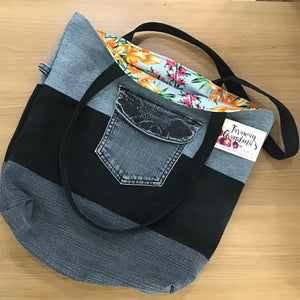 Upcycle Blue Jean Bag