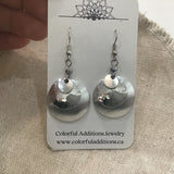 Large Silver Layer Earrings