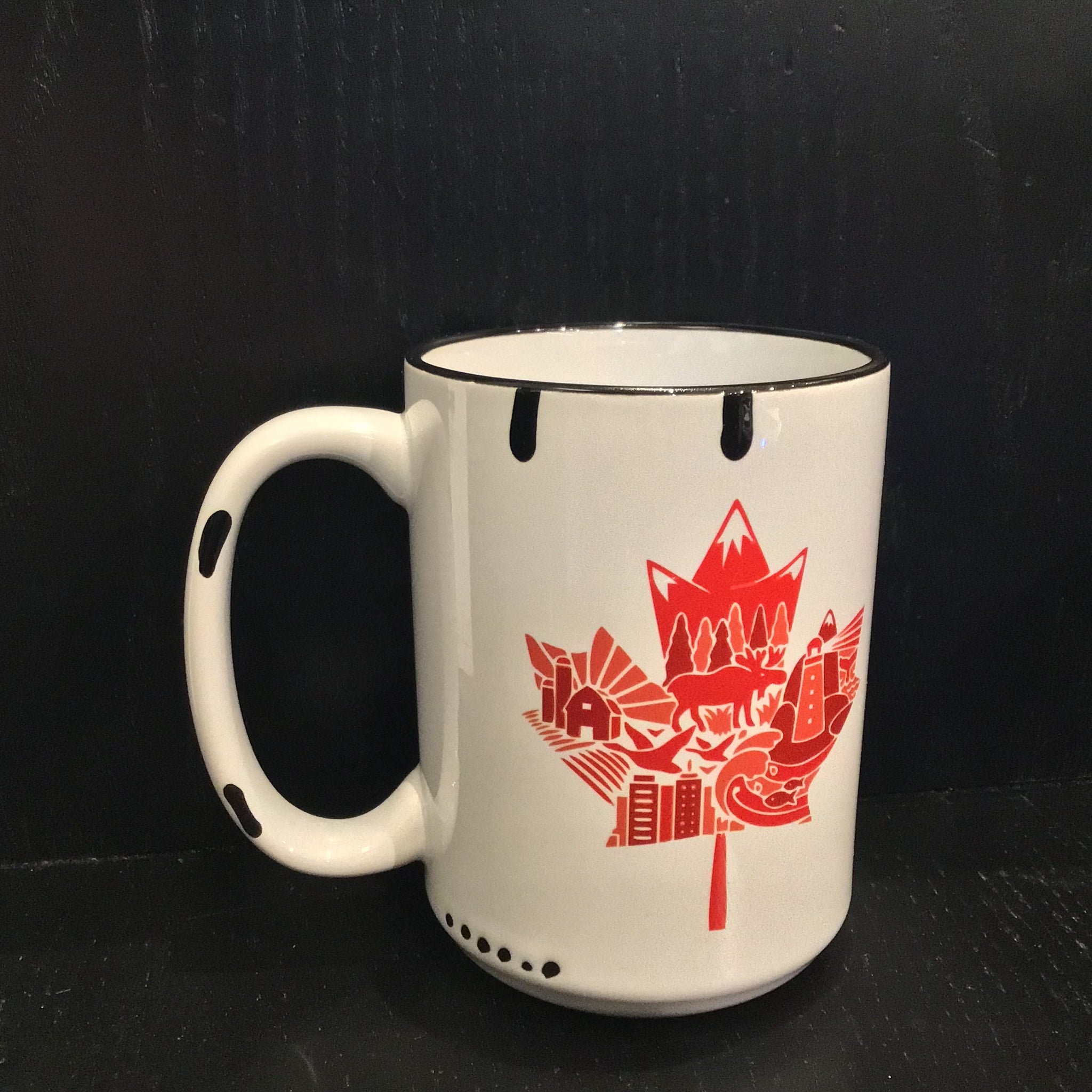 Maple Leaf Farmhouse Mug