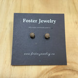 6mm Pave Ball Earrings