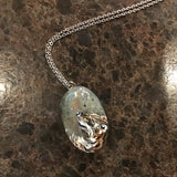 Necklace - Wolf on Agate