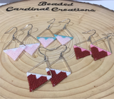 Beaded Fringe Earrings with Connector