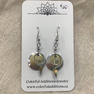 Golden Spiral Earrings