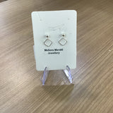 Square Ball Dangle Studs