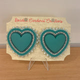 Beaded Flat Stitch Earrings