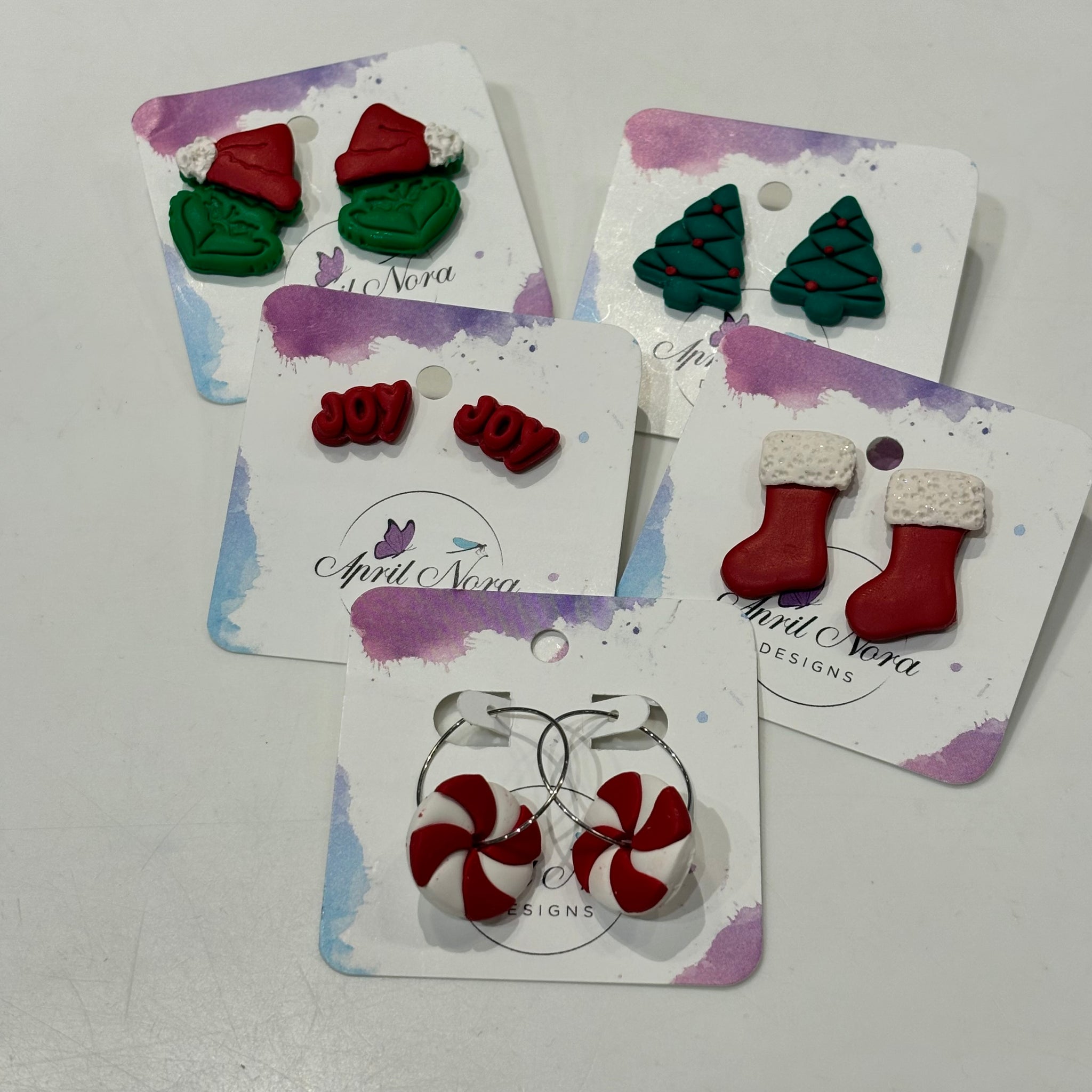 Christmas Clay Earrings