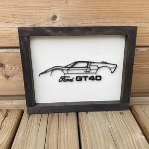 GT40 Wood Sign