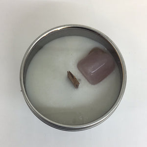 Loved Soy Wax Crystal Intention Candle 4oz