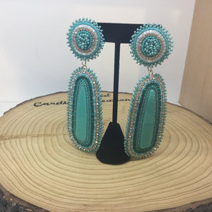 Turquoise Stiletto Dangle Earing