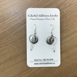 Spiral Moonstone Earrings