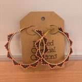 Beaded Hoops