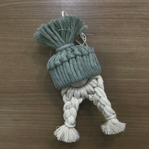 Macrame Braided Gnome Ornament