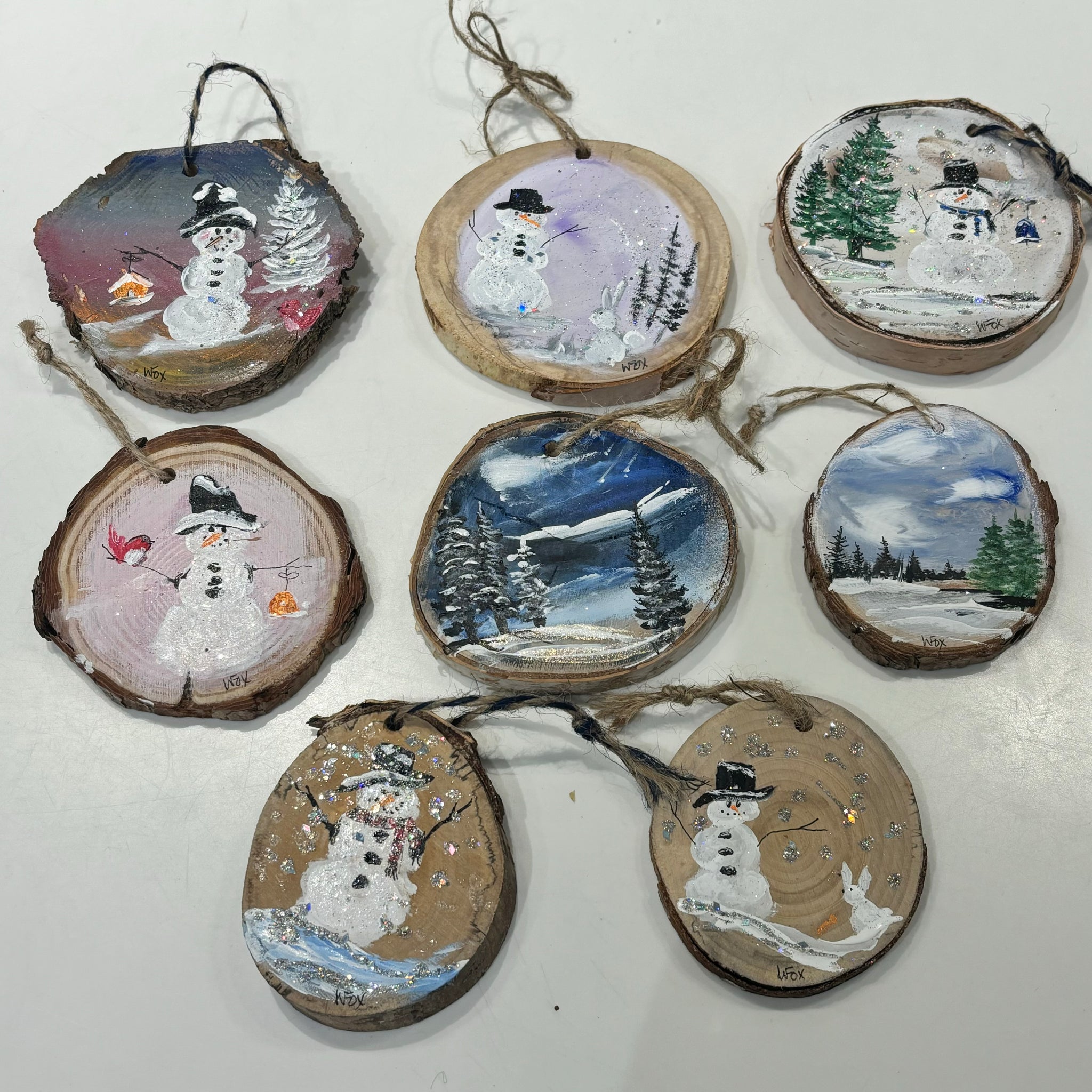 Christmas Handpainted Wooden Decorations