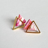 Double Triangle Stud Earrings