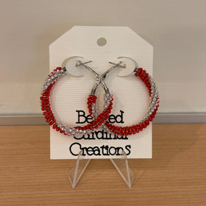 Beaded Hoops