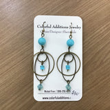 Turquoise Bronze Earrings