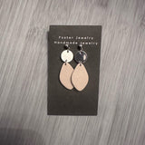 Neutral Oval Earrings