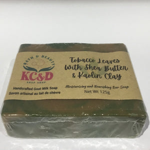 Goat Milk Soap: Tobacco Leaves with Shea Butter & Kaolin Clay