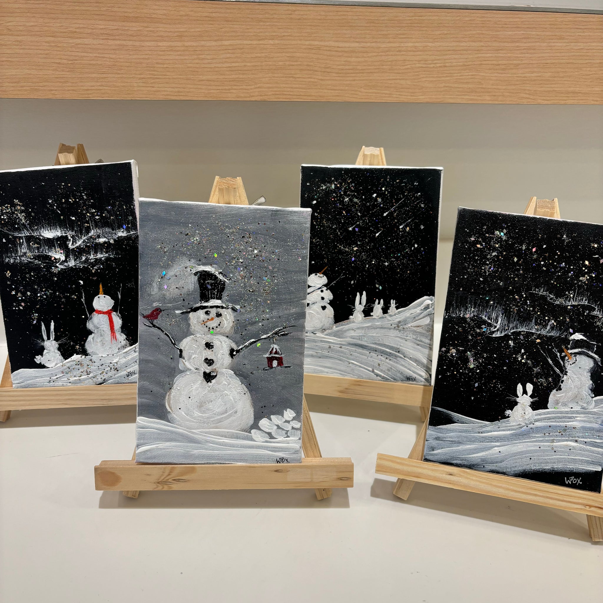 Christmas Painting with Easel