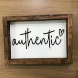 Authentic 3D Sign