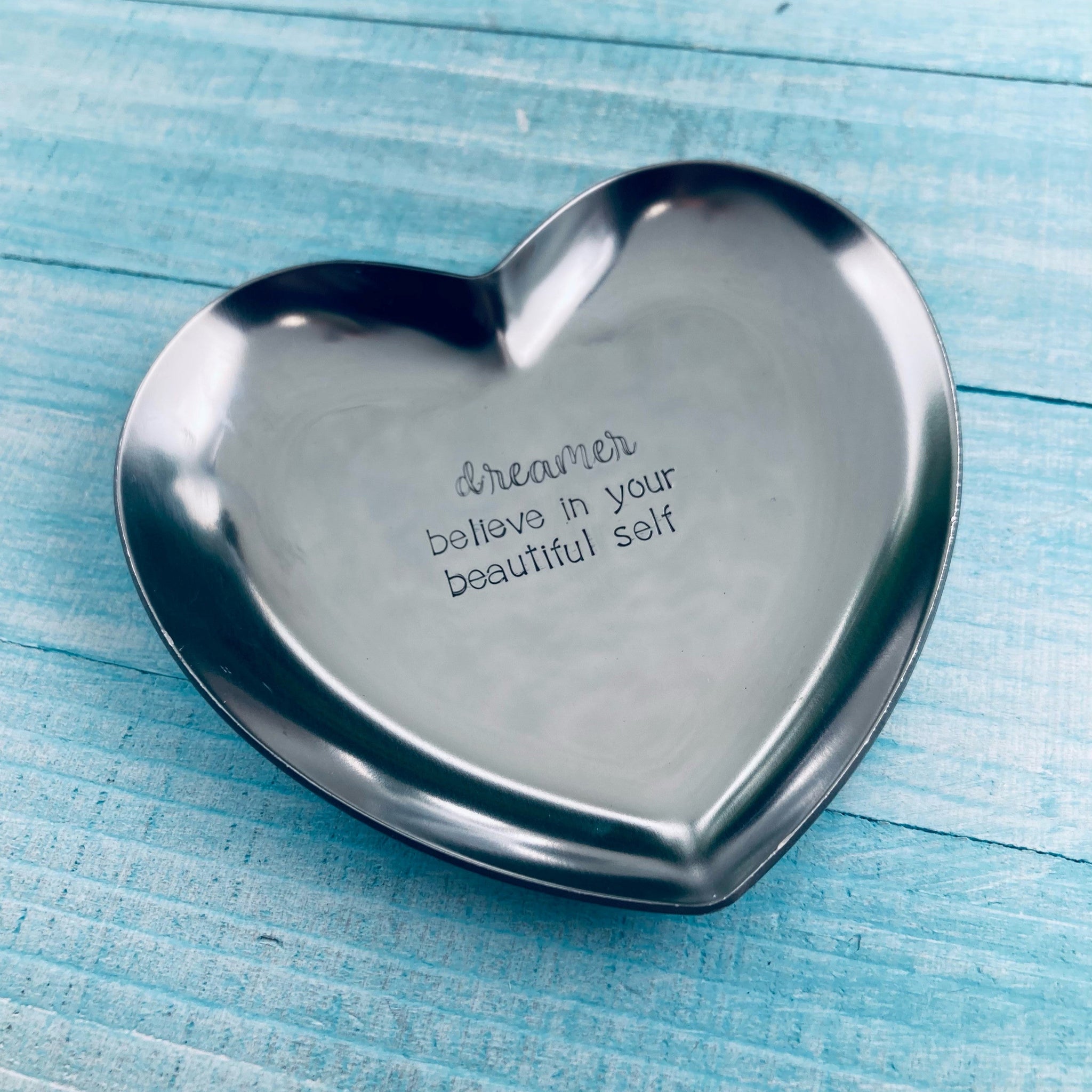 Hand Stamped, Stainless Steel Ring Dishes