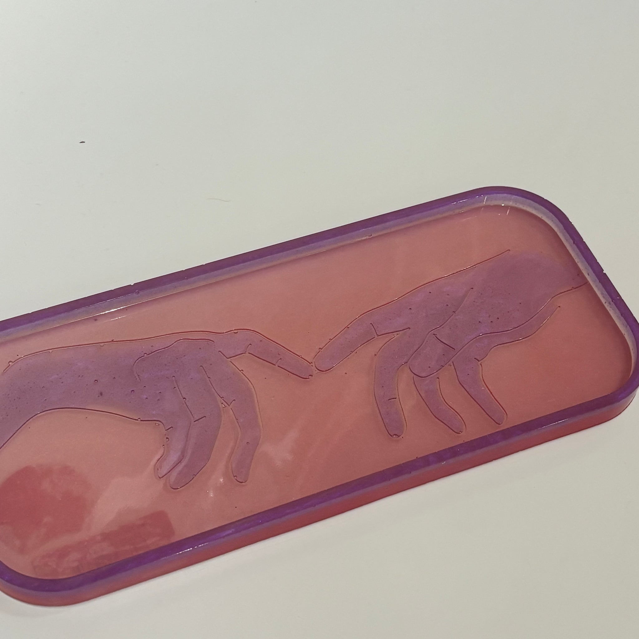 Two Hands Trinket Tray, resin