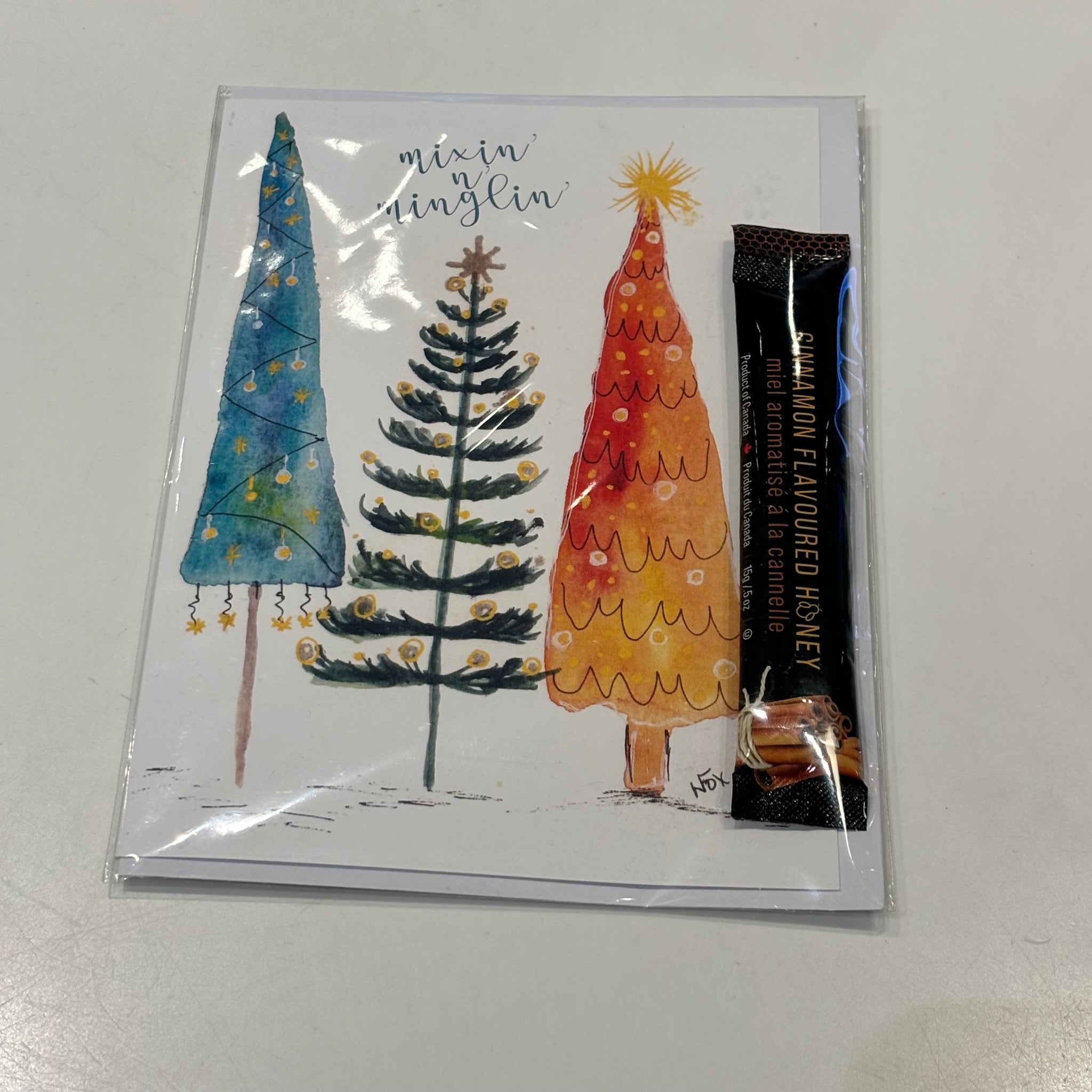 Christmas Sweet Cards(Card plus Honey tube)