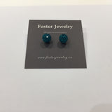 10mm Pave Ball Earrings