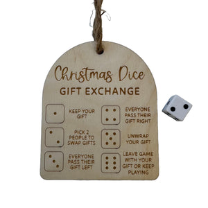 Christmas Dice Gift Exchange Game