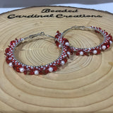 Beaded Hoop Earrings