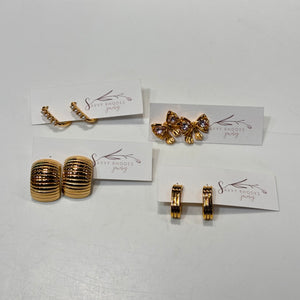 18 K Gold Plated Stud Earrings