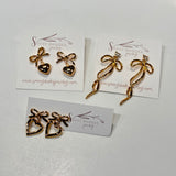 18 K Gold Plated Stud Earrings