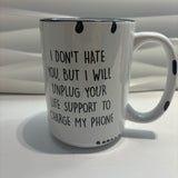 Unplug Your Life Support Farmhouse Mug