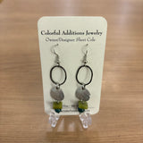 Oval Link Gemstone Earrings