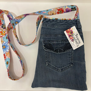 Crossbody Blue Jean Bag