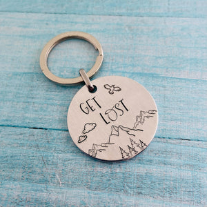 Medium Round Metal Keychain