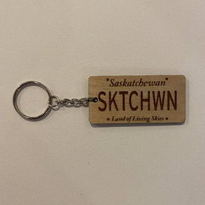 Sask License Plate Keychains