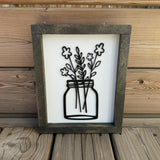 Simple Daisies In Jar Sign