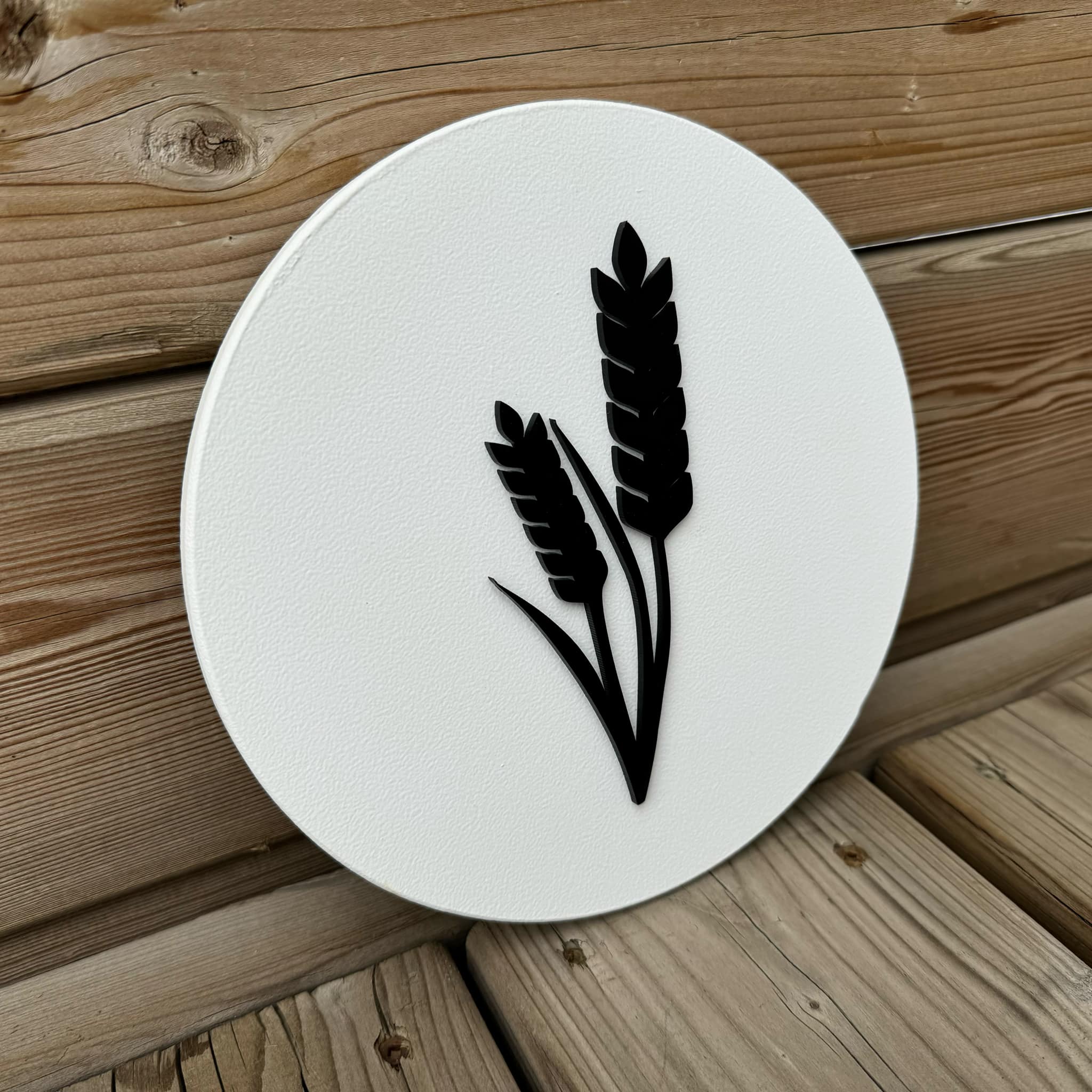 8" 3D Grain Elevator Round Sign