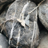 Butterfly Pendant 3D Stainless Steel Necklace