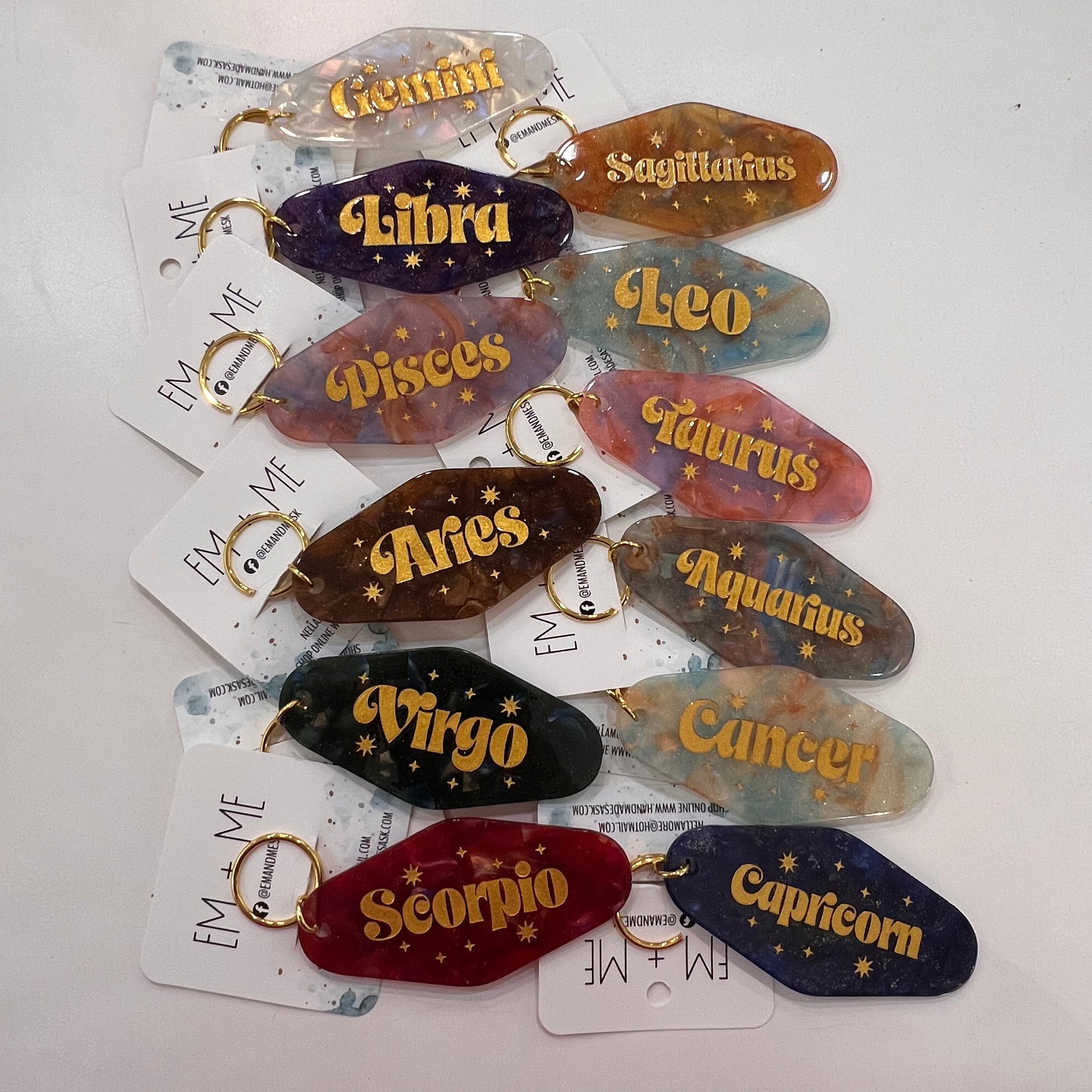 Zodiac Keychains