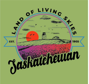 FLAT // Saskatchewan Ombre Sunset / Unisex Tshirt