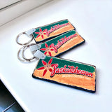 Rectangle MDF Souvenir Keychains